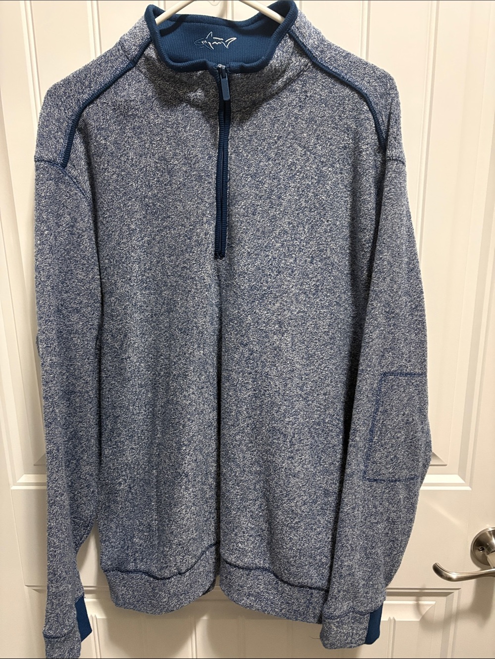 Greg Norman Men’s XL Blue Heather 1/4 Zip Golf Pullover